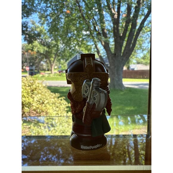 Fisher-Price Little People Lord Of The Rings Gimli Figure With Axe - Picture 4 of 5